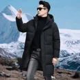 thumbnail image 3 of Chaqueta de plumón larga de invierno para hombre YEAE, chaquetas con capucha, chaqueta de invierno con relleno de plumón de pato para hombre, abrigo de invierno de marca para hombre 2024, 3 of 4