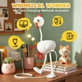 thumbnail image 3 of 2026 Changeable Shape Mini Chicken Night Light - Adjustable LED Glow Lamp, Cute Rechargeable Bedroom Decor, Festive Christmas & Home Ambiance Light, Soft Light Night Lamp, 2.83*7.2in, White, 3 of 8