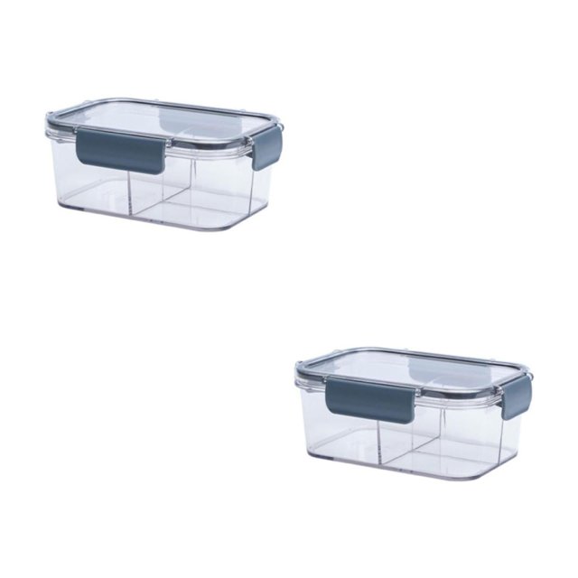 Oleegame 2PC Kids Snack Boxes For School Airtight Food Storage Container Dishwasher Produce Container For Refrigerator Keep Berry Fruit Vegetable Fresh Longer
