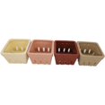thumbnail image 3 of First of a Kind Ceramic Berry Baskets Square Storage Baskets, Easy Ventilation, Set of 4, 3 of 5