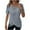 Light Blue, variant on ZVAVZ Womens Summer Tops,Women's Crochet Lace Splicing Blouse Knit Stripe Short Sleeve Shirts Crewneck Irregular Hem Casual Pullover Black,L