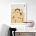 thumbnail image 5 of Dibujos animados de muñecas japonesas sonámbulas, obras de arte de Yoshitomo Nara, carteles de lienzo, impresiones de pared, imágenes para habitación de niños, decoración del hogar, 5 of 5