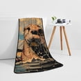 thumbnail image 5 of Zufioo Playful Otter Tropical Beach Print Coral Fleece Bath Towel 27x55 Inches, Absorbent and Quick-drying Bath Towel, Suitable for Adults and Children, 5 of 8