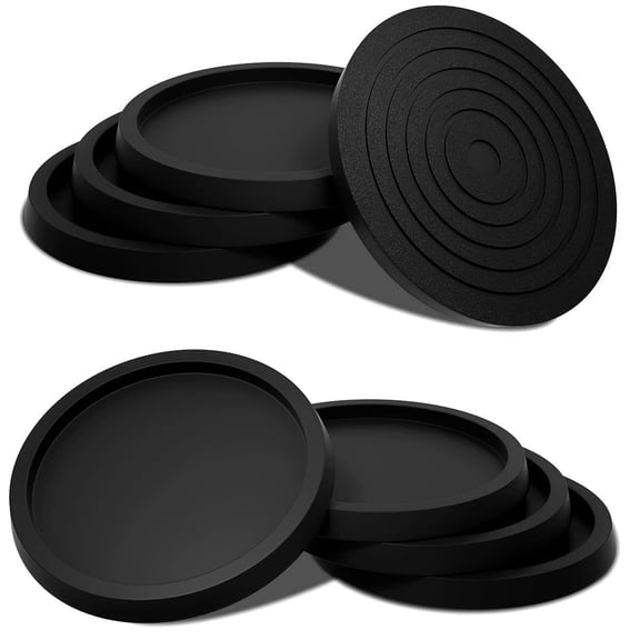 Furniture Coasters Non-Slip Bed Leg Pads Round Rubber Anti Sliding Caster Cups f