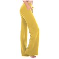 thumbnail image 2 of High Waisted Yoga Pants Women Bootcut Flare Leggings Stretch Loose Casual Wide Leg Lounge Sweatpants with Pockets, 2 of 9