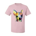 thumbnail image 2 of Wild Bobby Dean Russo Colorful Chihuahua Dog Lover Men Graphic Tee, Light Pink, 3X-Large, 2 of 5