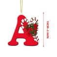 thumbnail image 3 of JilgTeok 26 Letters Christmas Tree Decoration Pendant,Christmas Tree Ornaments Personalized DIY Christmas Ornaments Christmas Decoration Xmas Tree Hanging Decor(H:3.94in), 3 of 4