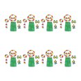 thumbnail image 1 of Qarigey Hermosas guirnaldas, Hula, Kit de accesorios para disfraz, ropa inferior, vestido elegante, pajitas, faldas, decoración de fiesta de Accesorios de disfraces Verde Qarigey AP011876-03, 1 of 6