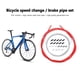 thumbnail image 4 of Cable de freno Cable de línea de freno de bicicleta de montaña desviador de bicicleta cables de tubo interior JShteea El nuevo, 4 of 7