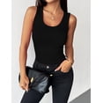 thumbnail image 4 of Zeagoo Womens Tank Tops 2025 Scoop Neck Ribbed Sleeveless Top Casual Basic Slim Fitted Knit Cami Tee Shirts, 4 of 5
