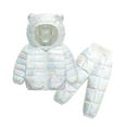 thumbnail image 3 of Fesfesfes Toddler Puffer Jacket Winter Warm Clothes Boys And Girls Snow Jacket Lightweight Jacket Set, 3 of 9