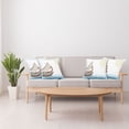 thumbnail image 4 of Ambesonne Retro Throw Pillow Cover 4 Pack, Ornate Greek Ship, 16", Pale Blue Redwood Umber, 4 of 6