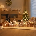 thumbnail image 3 of Gingerbread House Decoration Set Christmas Holiday Village Tabletop Ornament Festive Party Scene Layout for Home Mantel Desktop Collectible, 3 of 5