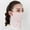 Pink, variant on New High Quality Flower Pattern Nylon Breathable Sunscreen Veil Ice Silk Mask Face Gini Mask Sunscreen Mask GREY