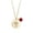 A, variant on Necklace Birth Month Flowers Necklace With Birthstone, Birth Flower Pendant Necklace, Disc Coin Pendant Necklaces Birthday Gifts For Her Birth Flower Necklaces Necklace for Women Necklace Jewelry for