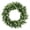 LG Mimosa, variant on Outeriti 19 Inch Artificial Evergreen Wreath with Boxwood & Frosted Accents - Classic All-Season Faux Greenery for Front Door, Window, Fireplace (Indoor/Outdoor Use)