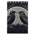 thumbnail image 4 of Birds Trees with Moon Black Out Curtains 84 Inch Length for Bedroom Living Room Windows 2 Panels Set, 4 of 6