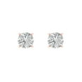 thumbnail image 3 of 0.5 Ct Round Cut Studs Clear Moissanite 18K Rose Solid Solid Gold Everyday Dainty Earrings Screw Back, 3 of 7