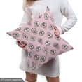 thumbnail image 5 of Ambesonne Bohemian Fabric by the Yard Upholstery, Occult Look Eyes Pattern, 10 Yards, Pale Pink and White, 5 of 5