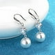thumbnail image 1 of HomeKingdee Plumeria Pearl Drop Earrings for Women - 925 Silver-Platedy Dangle Earrings with Zirconia for Wedding and Everyday Jewelry, 1 of 9