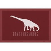 Dinosaur Brachiosaurus Maroon Dinosaur Poster For Kids Room Dino Pictures Bedroom Dinosaur Decor Dinosaur Pictures For Wall Dinosaur Wall Art Prints for Walls Cool Wall Art Print Poster 18x12