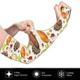 thumbnail image 3 of Gaeub Holiday Thanksgiving Turkey Apple Family Dinner Cooling Sleeves for Unsex, Arm Sleeves, UV Sun Protection Sleeve to Cover with Silicone Anti-Slip, 3 of 8