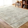 thumbnail image 4 of Ultrug Vintage Floral Rugs Soft Boho Area Rug Indoor Carpet for Living Room Bedroom Home Decor,4'x6',Light Yellow, 4 of 7