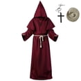 thumbnail image 5 of Big sale! Halloween Costume Dress Up Product Information: Polyester Imported Pull-On Closure Machine Wash ▶MATERIAL: High Q Long Sleeved Monk Costume Monk Robe Wizardrobe Halloween, 5 of 5