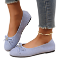 thumbnail image 2 of YOUYEDIAN Loafers for Women Fashion Bowtie Deco Round Toe Casual Slip On Low Heel Flats Versatile Comfy Outdoor Shoes, 2 of 5