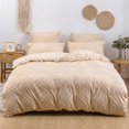 thumbnail image 1 of High Quality Geometric Cut Flowers Duvet Cover Set King Size Pure Color Queen Bedding Set Twin High End Quilt Covers Pillow Case, 1 of 5