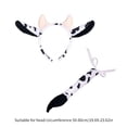 thumbnail image 2 of TUWAFE 2026 New 2Pcs Creative Woman Cow Ear Hairband with Long Tail Set for Taking Photo Headbands Cartoon Carnivals Cosplay Hair Hoop Cow Costume Accessories, 2 of 7