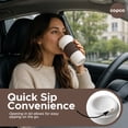 thumbnail image 6 of Copco Acadia 16oz Travel Mug - Insulated Reusable Coffee Tumbler - Brown, 6 of 7