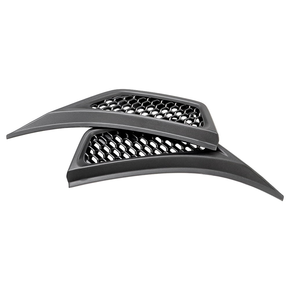 Hex Autoparts 2PCS Side Fender Air Vent Cover Trim Exterior Accessories foror 2007-2018 Jeep Wrangler JK & Unlimite Set of 2