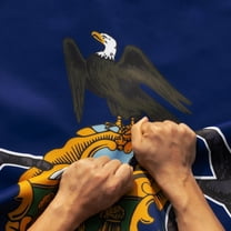 Anley Rip-Proof Double Sided 3-Ply Pennsylvania State Flag 3x5 Foot - Pennsylvania PA Flags 300D Polyester