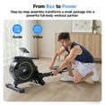 thumbnail image 2 of YPOO Foldable Rowing Machine for Home, 16-Level Silent Resistance Compact Rower with App Support, 350lbs Capacity, 2 of 7