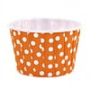 Dress My Cupcake 24-Pack Party Nut Cups, Polka Dot, Orange