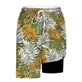 thumbnail image 4 of SOOMLON Sport Swim Trunks for Men Big and Tall Board Shorts 11" Inseam Quick Dry Swim Shorts with Liner Summer Beach Shorts, 4 of 6
