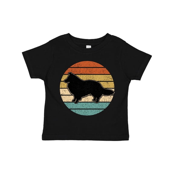 Inktastic Sheltie Dog Gift Retro Boys or Girls Toddler T-Shirt