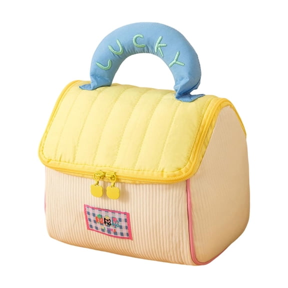 Cute House-Shaped Cosmetic Bag, Large Capacity Toiletry Organizer, Portable Travel Makeup Pouch For Teens & S, Multi-Functional Storage Bag For Skincare & Beauty Essentials