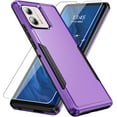 thumbnail image 1 of REQO pour Étui Moto Edge Plus 2023, Étui Moto Edge+ 2023, avec Protecteur d'Écran, Étui de Protection Robuste, Résistant et Antichoc pour Motorola Edge Plus 2023, Violet, 1 of 6