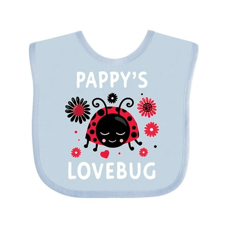 

Inktastic Valentine s Day Pappy s Lovebug Gift Baby Boy or Baby Girl Bib