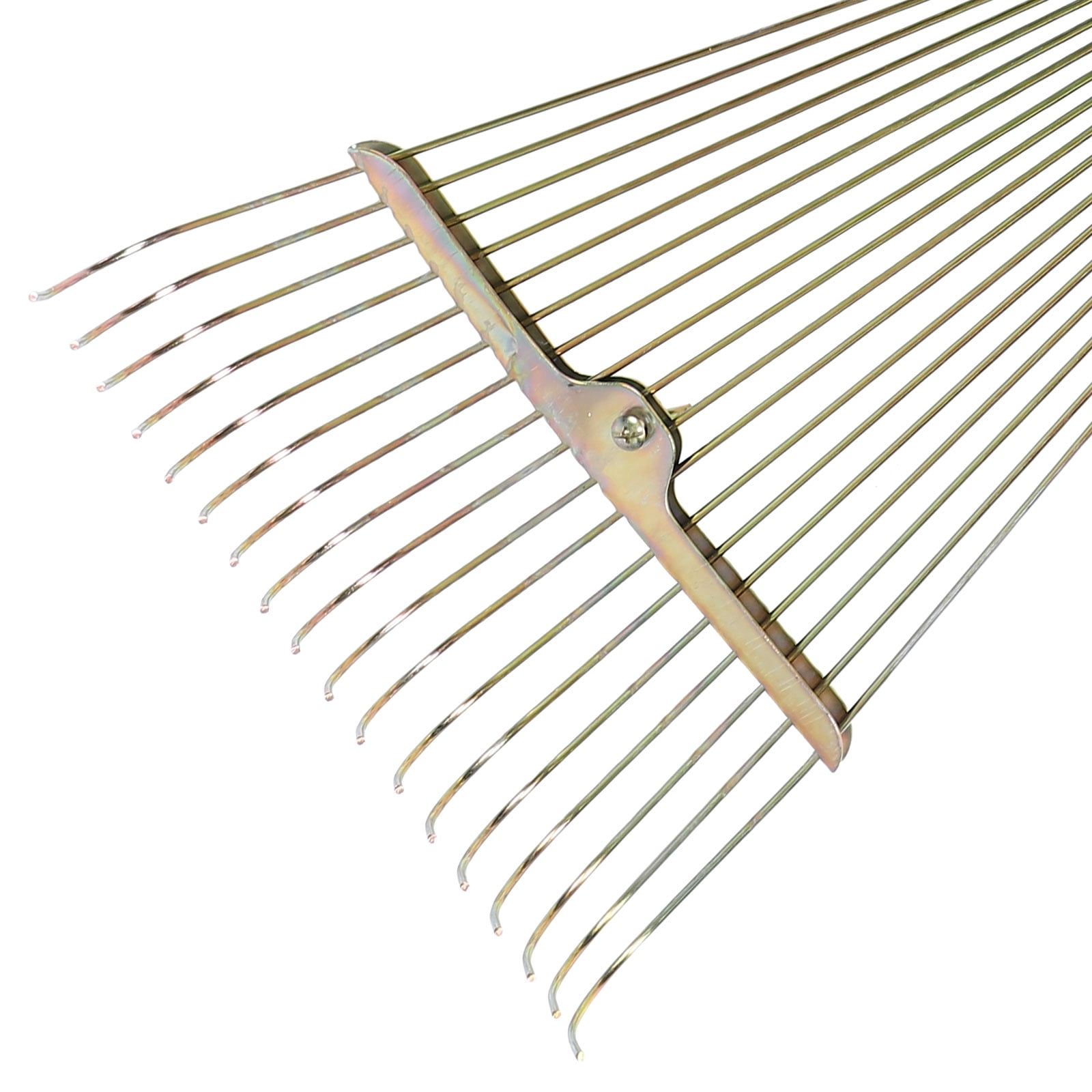 Tineasur Stainless Steel Grass Rake 1Set Silver Garden Tool For Lawn Yard Outdoor Gardening