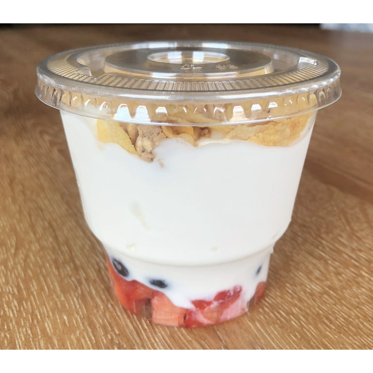 ZhenJue Ice Cream Storage Cups | Ice Cream Containers | BPA Free Food Grade  Borosilicate Glass Reusable Milk Glass For Fruit Puree