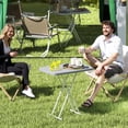 thumbnail image 2 of Outsunny Table d'Appoint de Patio Portable, Table d'Appoint d'Extérieur Réglable, Gris Foncé, 2 of 10