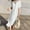 White, variant on Long Sleeved Spring Autumn/winter Long Dress For Women's Dress Autumn Long Dress Large Sized Loose Fitting Short Sleeved Summer Linen Body Cover Slim And Fashionable Petite Dresses Dresses for Women