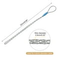 thumbnail image 2 of Cable Pulling Grip 0.7FT Wire Mesh Puller Socks Grip Single Head Galvanizing Steel for 4-6mm Cable(Blue), 2 of 6