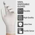 thumbnail image 3 of 100pcs Professional Nitrile Gloves Multi-Purpose Vinyl Gloves Safety Work Gloves Latex Powder Free Gardening Nitrile Gloves for Home Kitchen Outdoor Use 9 Inch, 3 of 7
