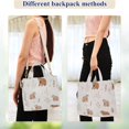 thumbnail image 4 of FORMRS Womens Corduroy Tote Bag Crossbody Shoulder Handbag with Pocket, Gray Bears, 4 of 7