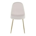 thumbnail image 6 of Silver Orchid  Stone Gold Dining Chair - Set of 2 Beige Fabric Polyester, 6 of 7