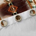 thumbnail image 4 of jejeloiu Vintage Aztec Print Curtains Pack of 2 (42x84 Each),Cowhide Cattle Hide Curtains Blackout For Teens, 4 of 6